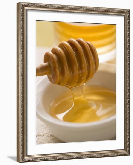 Honey Running from a Honey Dipper-null-Framed Photographic Print