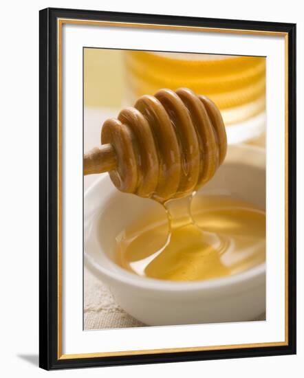 Honey Running from a Honey Dipper-null-Framed Photographic Print