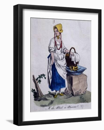 Honey Seller in Vienna, 1787, Austria, 18th Century-null-Framed Giclee Print