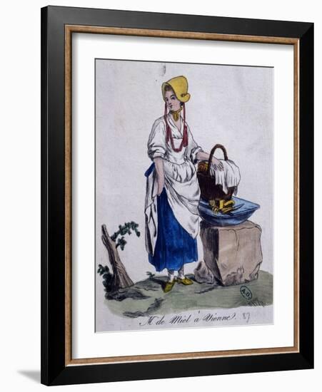 Honey Seller in Vienna, 1787, Austria, 18th Century-null-Framed Giclee Print