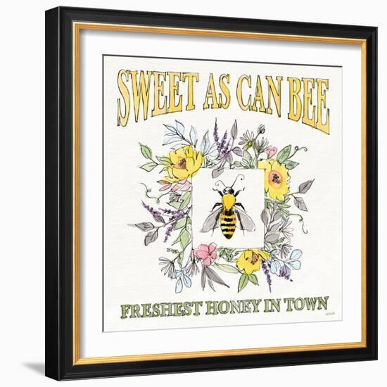 Honeybee Blossoms IV-Anne Tavoletti-Framed Art Print