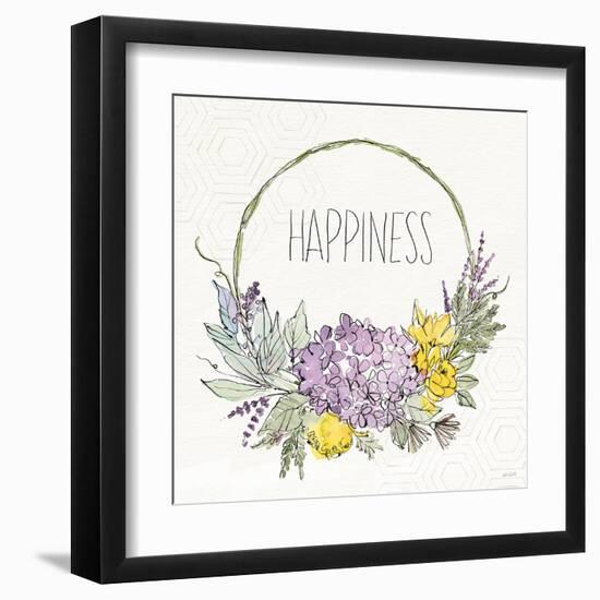 Honeybee Blossoms IX-Anne Tavoletti-Framed Art Print