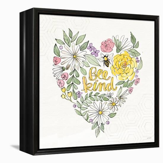 Honeybee Blossoms XI-Anne Tavoletti-Framed Stretched Canvas