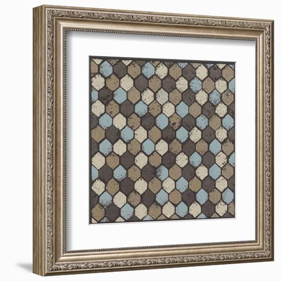 Honeycomb (Blue)-Susan Clickner-Framed Giclee Print