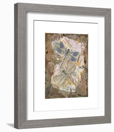 Honeycomb Dragonflies-David Hewitt-Framed Giclee Print