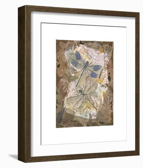 Honeycomb Dragonflies-David Hewitt-Framed Giclee Print