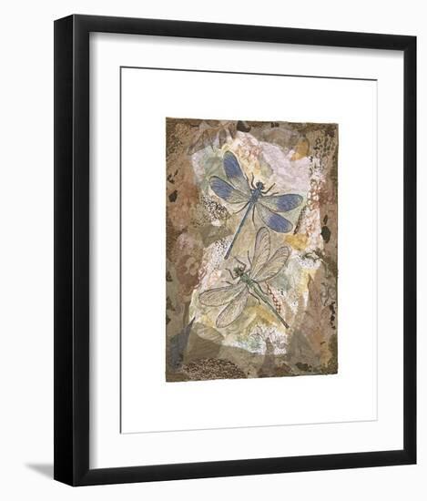 Honeycomb Dragonflies-David Hewitt-Framed Giclee Print