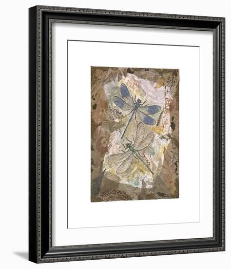 Honeycomb Dragonflies-David Hewitt-Framed Giclee Print