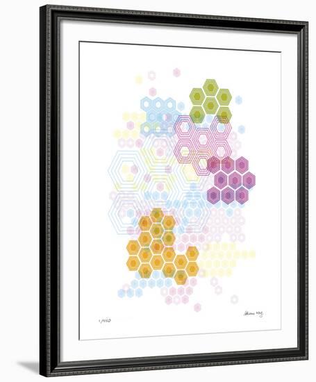 Honeycomb Hexagon-Adrienne Wong-Framed Giclee Print