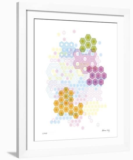 Honeycomb Hexagon-Adrienne Wong-Framed Giclee Print