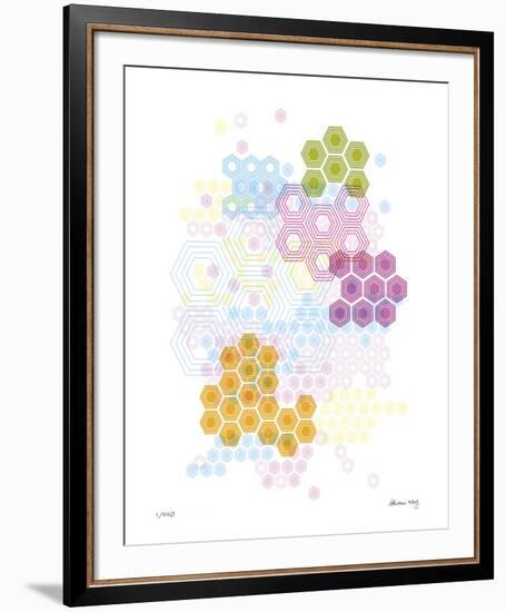 Honeycomb Hexagon-Adrienne Wong-Framed Giclee Print