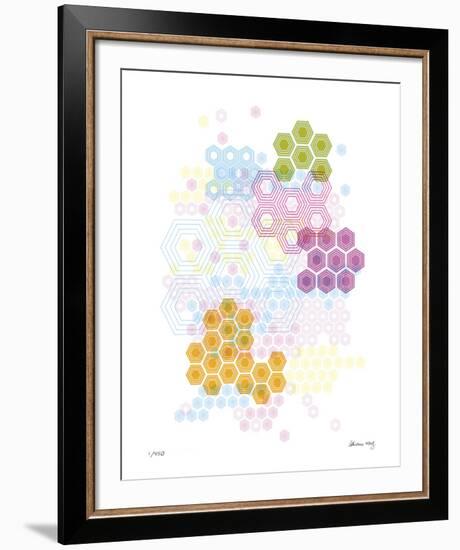 Honeycomb Hexagon-Adrienne Wong-Framed Giclee Print