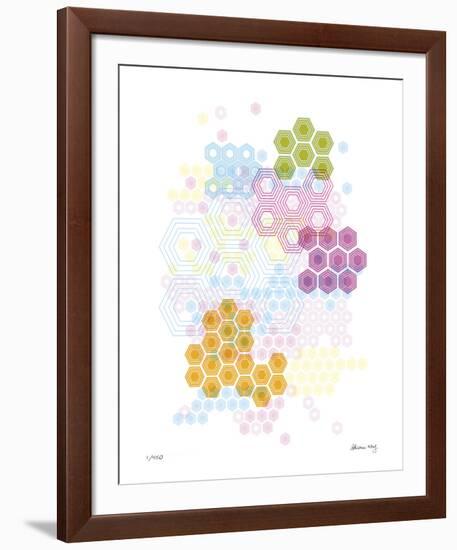 Honeycomb Hexagon-Adrienne Wong-Framed Giclee Print