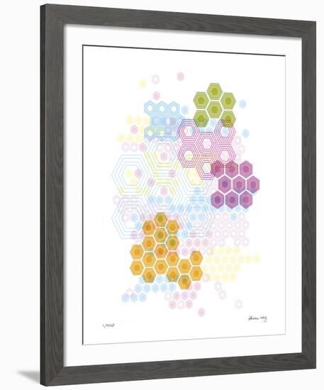 Honeycomb Hexagon-Adrienne Wong-Framed Giclee Print