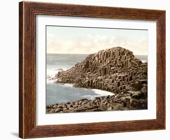 Honeycombs, Giant's Causeway, Ireland, 1890s-Science Source-Framed Giclee Print