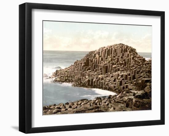 Honeycombs, Giant's Causeway, Ireland, 1890s-Science Source-Framed Giclee Print