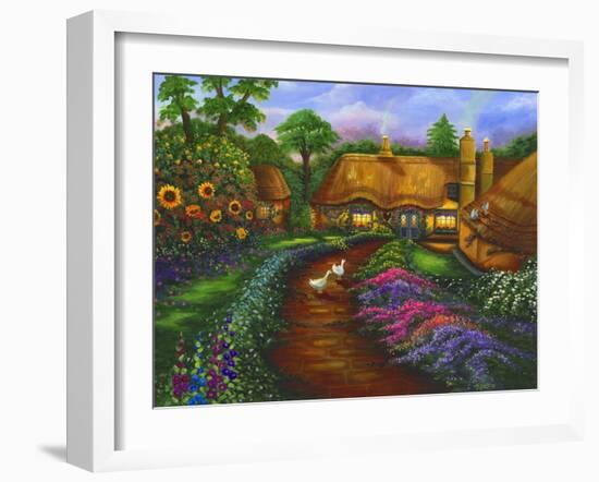 Honeymoon Cottage-Bonnie B. Cook-Framed Giclee Print