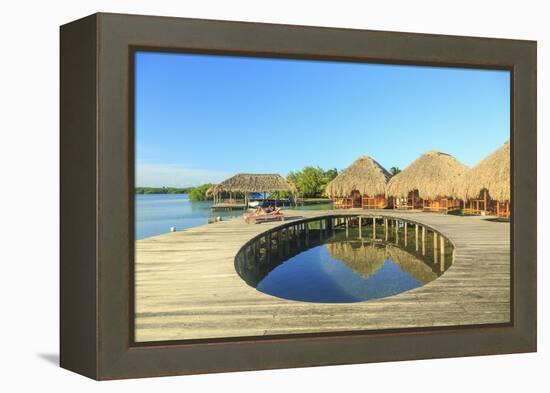 Honeymoon Couple, Saint Georges Caye Resort, Belize, Central Americ-Stuart Westmorland-Framed Premier Image Canvas