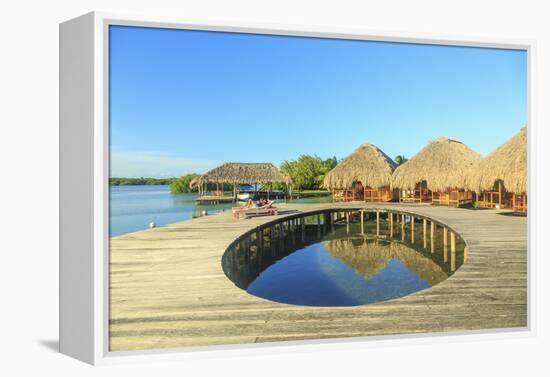 Honeymoon Couple, Saint Georges Caye Resort, Belize, Central Americ-Stuart Westmorland-Framed Premier Image Canvas