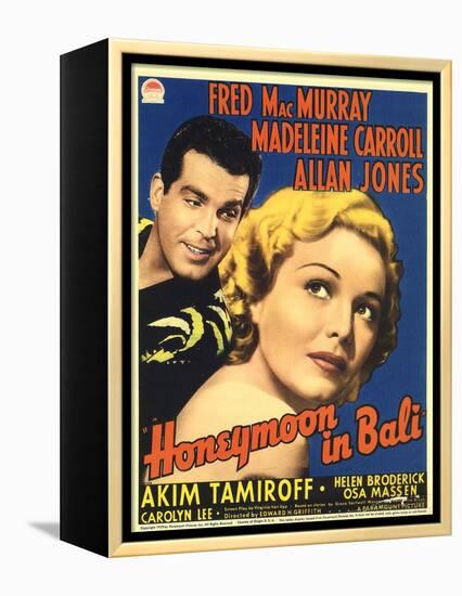 Honeymoon in Bali, Fred MacMurray, Madeleine Carroll, 1939-null-Framed Stretched Canvas