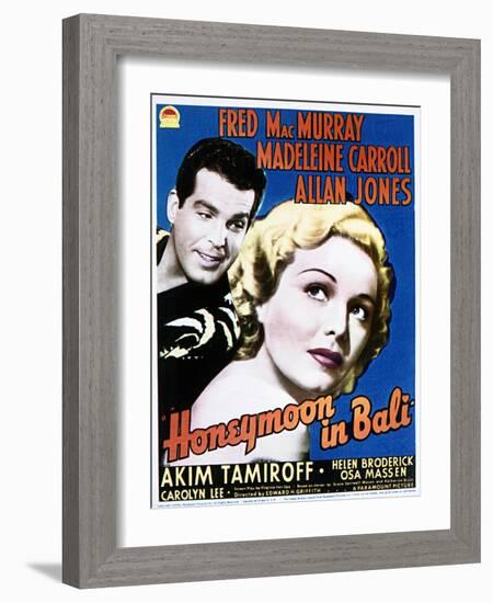 Honeymoon in Bali - Movie Poster Reproduction-null-Framed Photo