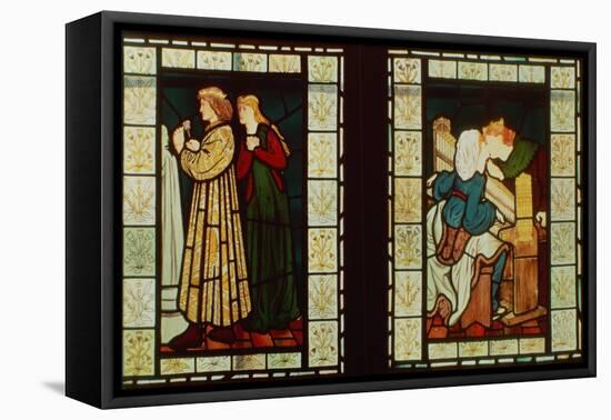 Honeymoon of King Rene of Anjou, by Burne-Jones and Dante G. Rossetti, 1862-Dante Gabriel Rossetti-Framed Premier Image Canvas