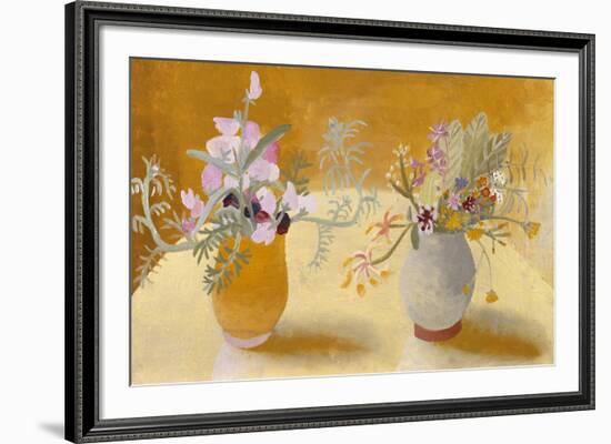 Honeysuckle and Sweet Peas-Winifred Nicholson-Framed Giclee Print