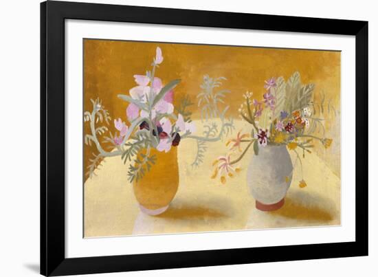 Honeysuckle and Sweet Peas-Winifred Nicholson-Framed Giclee Print