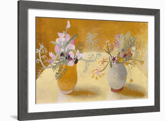 Honeysuckle and Sweet Peas-Winifred Nicholson-Framed Giclee Print