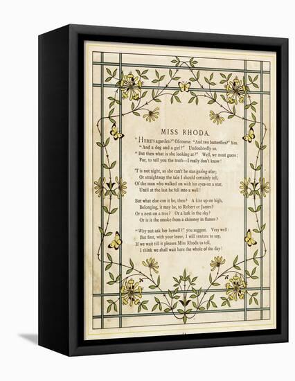 Honeysuckle Border-Thomas Crane-Framed Premier Image Canvas