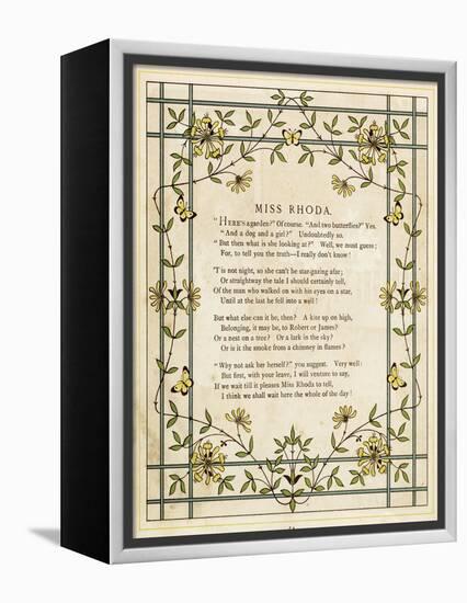 Honeysuckle Border-Thomas Crane-Framed Premier Image Canvas