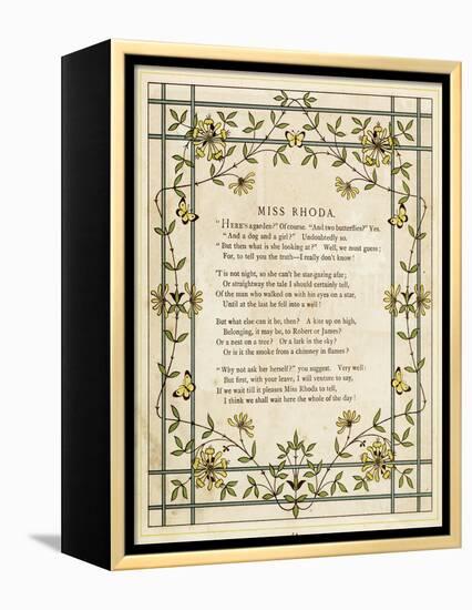 Honeysuckle Border-Thomas Crane-Framed Premier Image Canvas