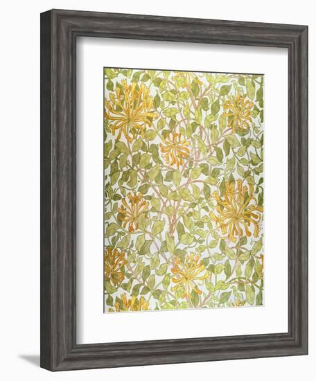 Honeysuckle Design, 1883-William Morris-Framed Giclee Print