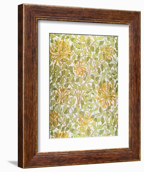 Honeysuckle Design, 1883-William Morris-Framed Giclee Print