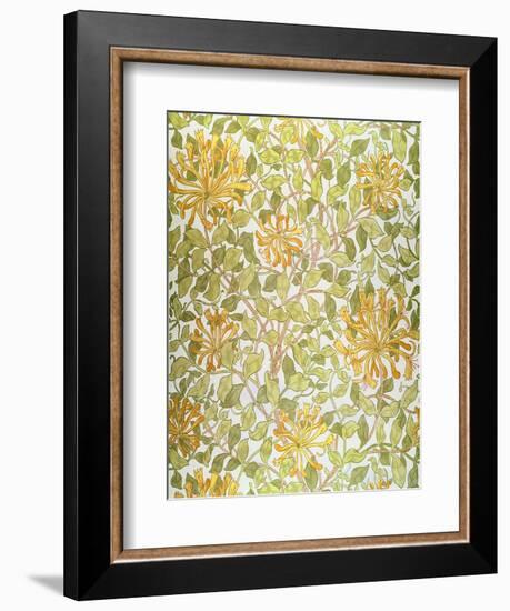 Honeysuckle Design, 1883-William Morris-Framed Giclee Print