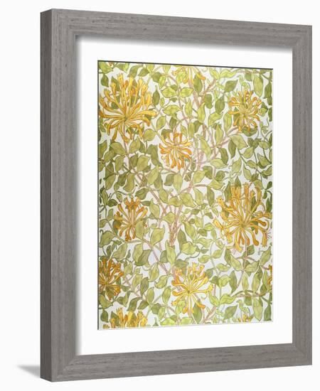 Honeysuckle Design, 1883-William Morris-Framed Giclee Print