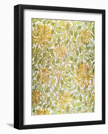 Honeysuckle Design, 1883-William Morris-Framed Giclee Print