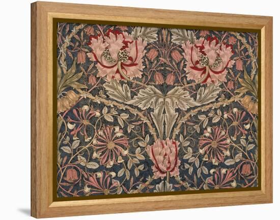 Honeysuckle Furnishing Fabric, Printed Linen, England, 1876-William Morris-Framed Premier Image Canvas