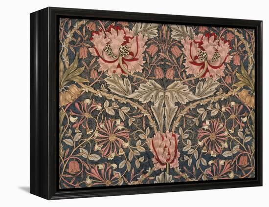 Honeysuckle Furnishing Fabric, Printed Linen, England, 1876-William Morris-Framed Premier Image Canvas