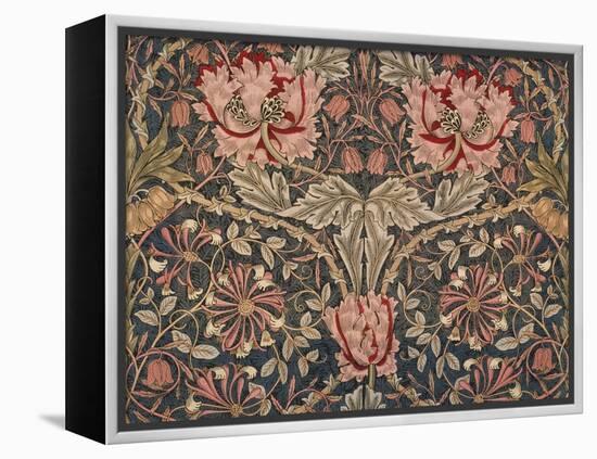 Honeysuckle Furnishing Fabric, Printed Linen, England, 1876-William Morris-Framed Premier Image Canvas