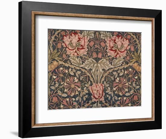 Honeysuckle Furnishing Fabric, Printed Linen, England, 1876-William Morris-Framed Giclee Print