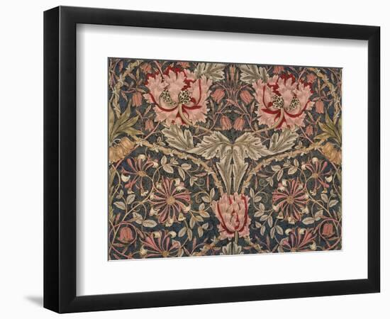 Honeysuckle Furnishing Fabric, Printed Linen, England, 1876-William Morris-Framed Giclee Print