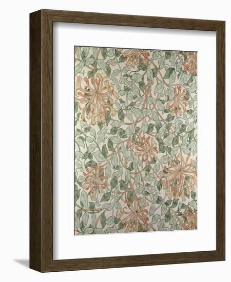 Honeysuckle II' Design-William Morris-Framed Giclee Print