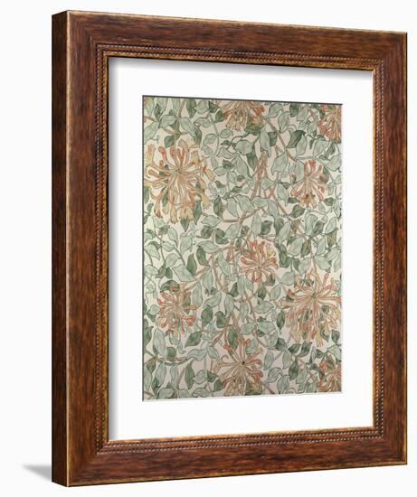 Honeysuckle II' Design-William Morris-Framed Giclee Print