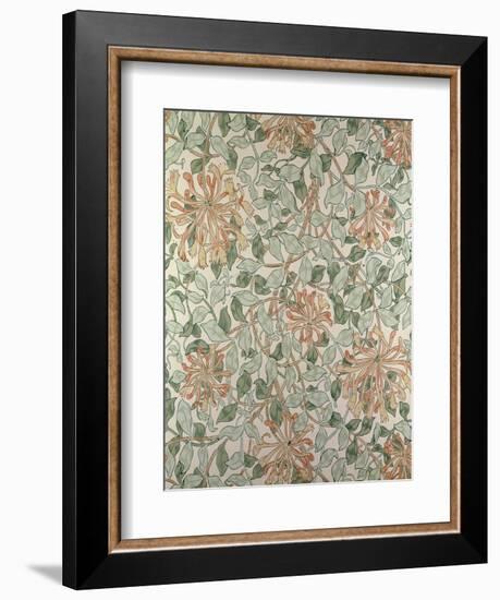 Honeysuckle II' Design-William Morris-Framed Giclee Print