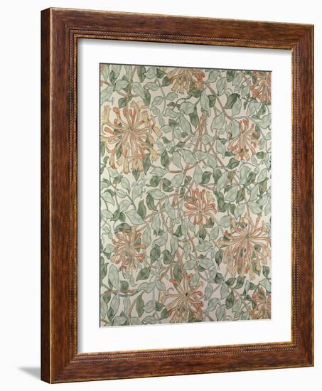 Honeysuckle II' Design-William Morris-Framed Giclee Print