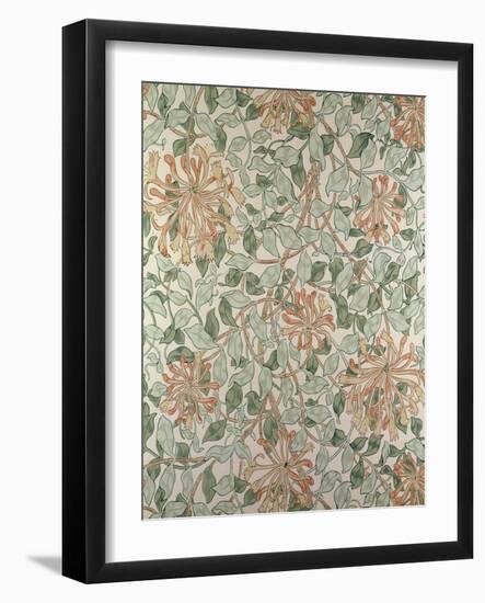 Honeysuckle II' Design-William Morris-Framed Giclee Print