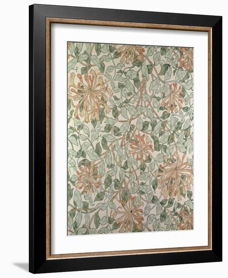 Honeysuckle II' Design-William Morris-Framed Giclee Print