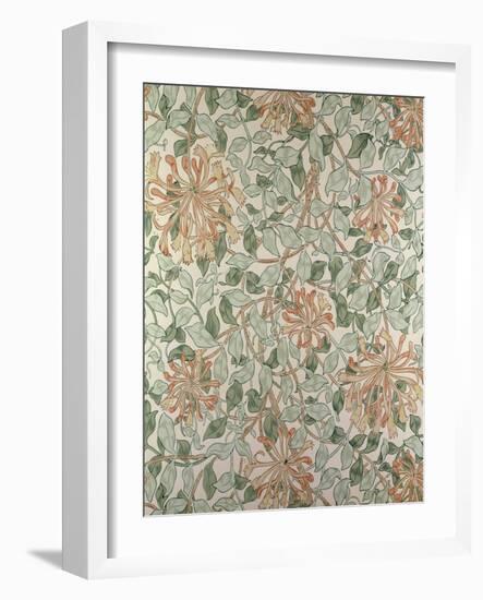 Honeysuckle II' Design-William Morris-Framed Giclee Print