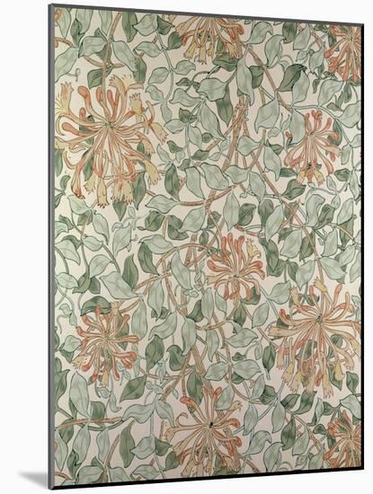 Honeysuckle II' Design-William Morris-Mounted Giclee Print